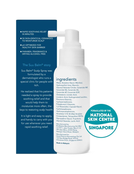 Suu Balm Spray Hidratante Anticaspa 40 ml - Alivio Picazón