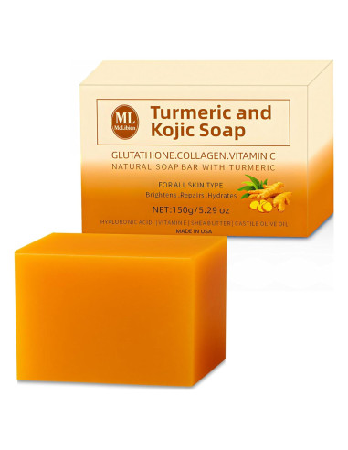 Jabón de Cúrcuma Kojic Balemalik 150g - Unifica Tono Piel