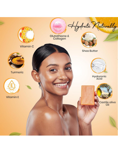 Jabón de Cúrcuma Kojic Balemalik 150g - Unifica Tono Piel