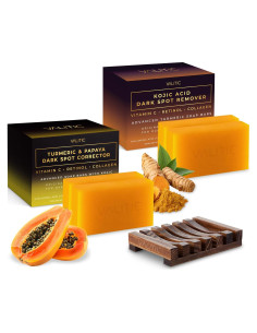 Jabón en barra Papaya y Ácido Kójico VALITIC - 4 unidades