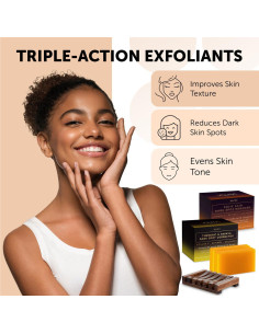 Jabón en barra Papaya y Ácido Kójico VALITIC - 4 unidades 2