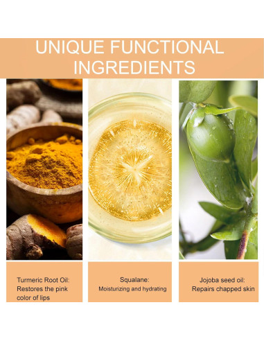 Bálsamo Labial Hidratante Natural ARCHIDATE 2 Pcs Cúrcuma