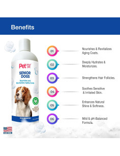 Champú Natural para Perros Mayores Kinross 473 ml - Hidratante 2