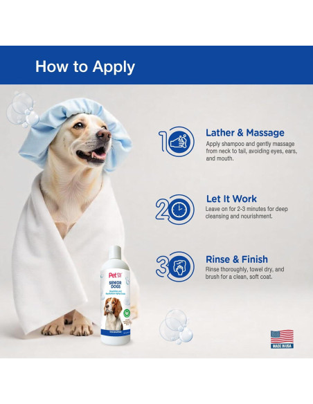 Champú Natural para Perros Mayores Kinross 473 ml - Hidratante