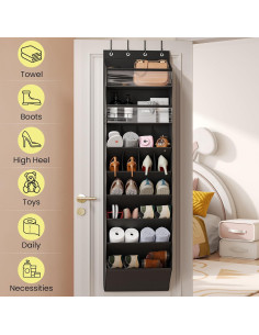 Organizador de Zapatos Colgante Mefirt 8 Niveles Negro 2