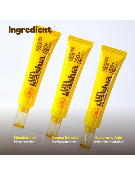 Suero Solar Unleashia con Niacinamida 59g Aclarador e Hidratante SPF