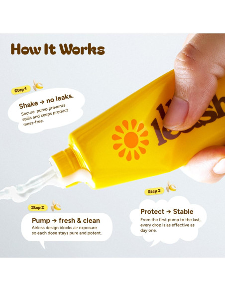 Suero Solar Unleashia con Niacinamida 59g Aclarador e Hidratante SPF