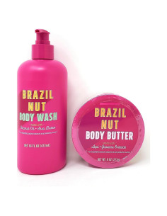 Gel de Ducha y Manteca Corporal Trader Joe's Nuez Brasil 2 Pzas