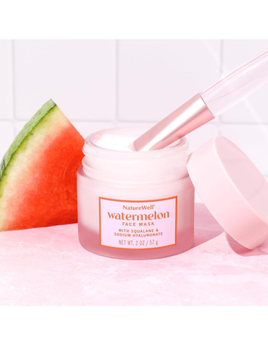 Mascarilla Facial Nature Well Sandía Hidratante 2 Unidades