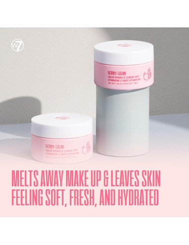 W7 Berry Clean Set de Balsamo y Limpiador Espumoso 490g