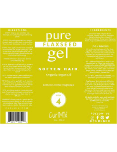 Gel de Semilla de Lino Orgánico CurlMix 236.6 ml - Define Rizos 2