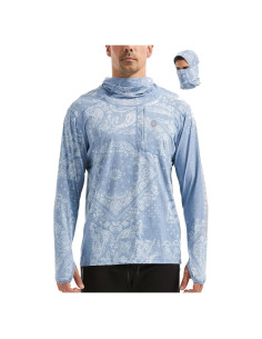 Camisa de Protección Solar para Hombre PIQIDIG UPF 50+ 3XL