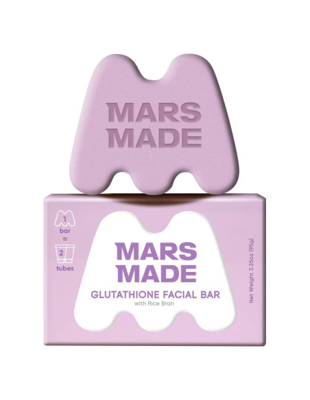 Jabón Facial MARSMADE con Glutatión y Salvado de Arroz 95g