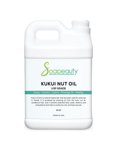 Aceite de Nuez Kukui Soapeauty 1.89L | Hidratante Natural Piel y Cabello