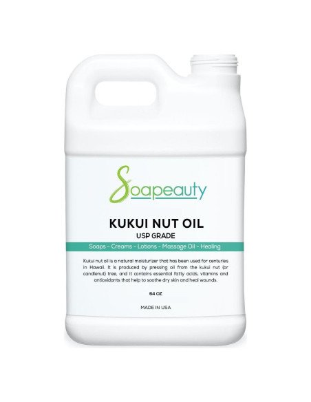 Aceite de Nuez Kukui Soapeauty 1.89L | Hidratante Natural Piel y Cabello