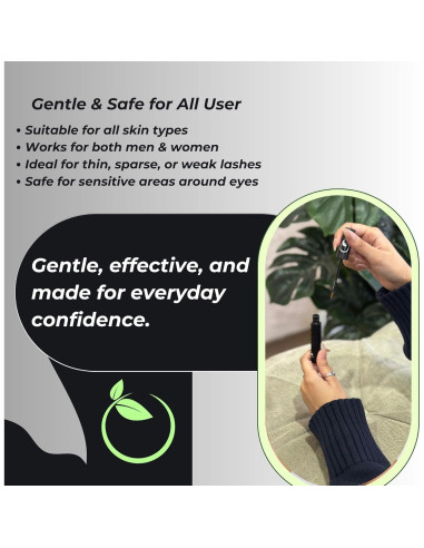 Aceite Crecimiento Pestañas y Cejas SARQI 10 ml Natural
