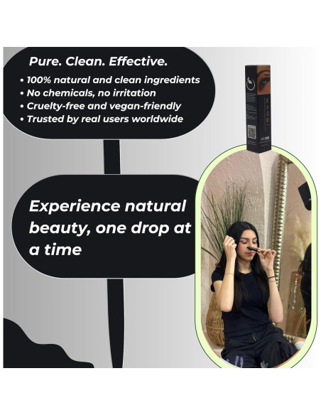 Aceite Crecimiento Pestañas y Cejas SARQI 10 ml Natural