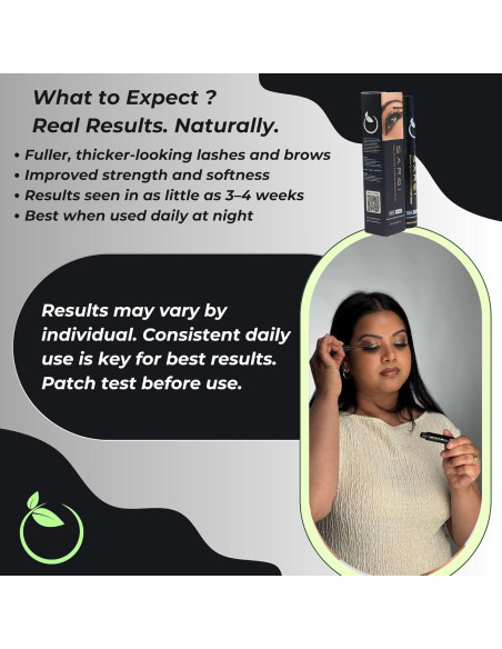 Aceite Crecimiento Pestañas y Cejas SARQI 10 ml Natural