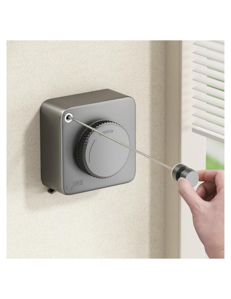 Tendedero Retráctil Antisagado Mustorn 4.6m Acero Inoxidable