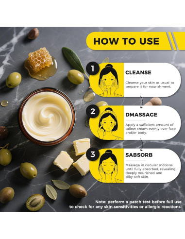 Bálsamo Facial Deller 248g Grasa de Res y Miel Natural