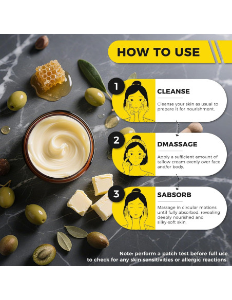 Bálsamo Facial Deller 248g Grasa de Res y Miel Natural