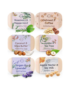 Set de Jabón Natural O Naturals - 6 Piezas Orgánicas