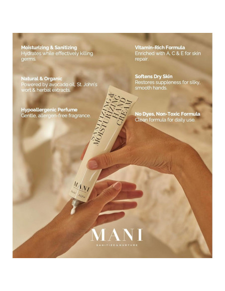Crema Hidratante y Desinfectante para Manos Mani 70 g