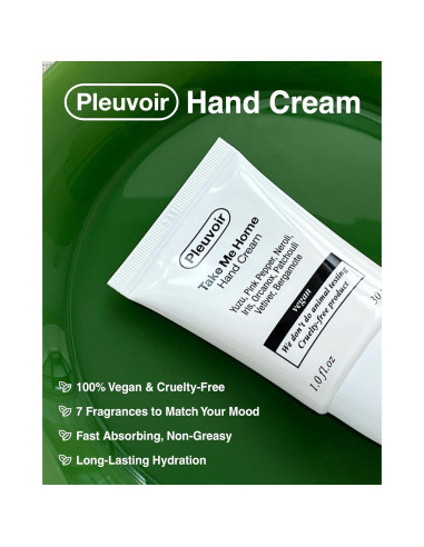 Crema de Manos Pleuvoir Almizcle Floral 40.82g - K-Beauty Vegano