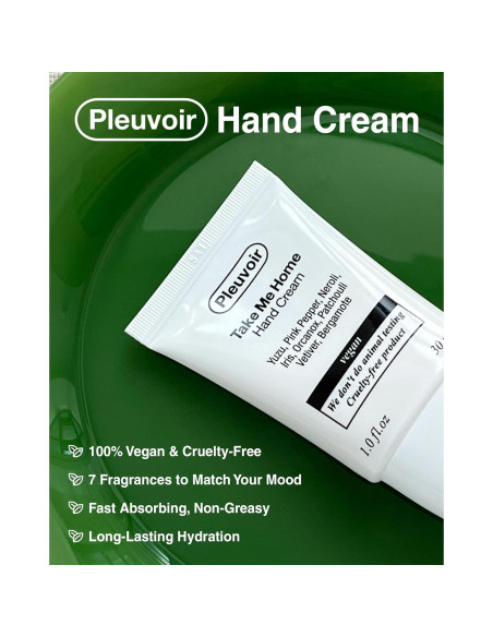 Crema de Manos Pleuvoir Almizcle Floral 40.82g - K-Beauty Vegano