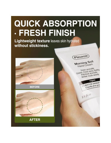 Crema de Manos Pleuvoir Almizcle Floral 40.82g - K-Beauty Vegano