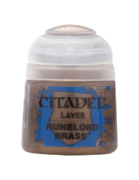 Pote de Pintura Citadel Games Workshop Base Latón Runelord 12ml