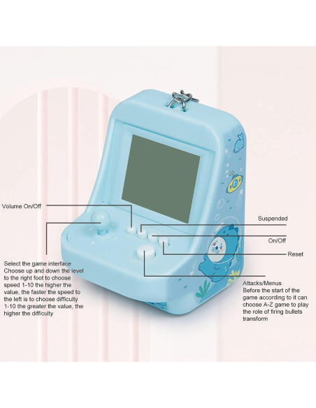 Máquina de Arcade Mini SquarezhenBo con 26 Juegos Clásicos