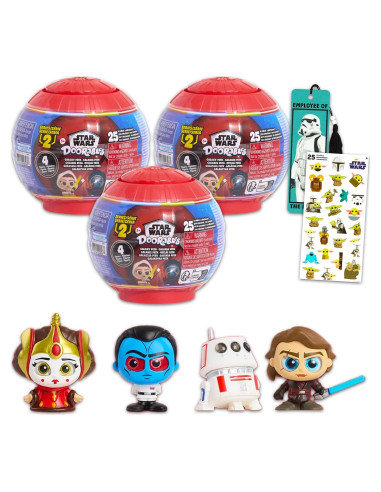Conjunto de Figuras Mini Star Wars Doorables - 3 Figuras
