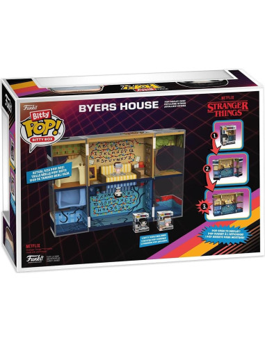 Funko Bitty Pop! Casa Byers Stranger Things con 2 Figuras