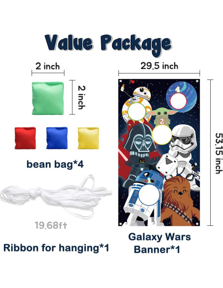 Juego de Lanzamiento ERguanfoiun Galaxy Wars con 4 Bolsas