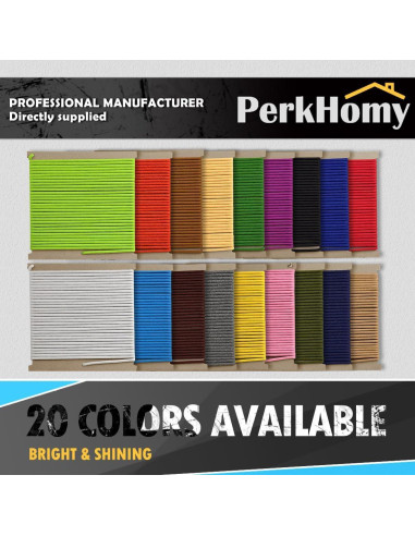 Cuerda de Algodón Trenzada 5mm 15.24m PH PerkHomy Blanco