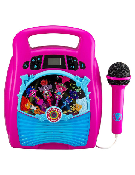 Karaoke Portátil eKids Trolls World Tour Bluetooth 1.04kg