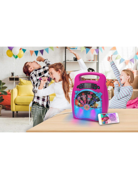 Karaoke Portátil eKids Trolls World Tour Bluetooth 1.04kg