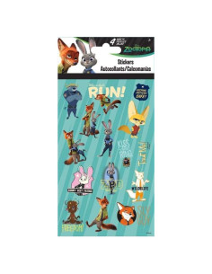 Pegatinas Zootopia Trends International - 4 Hojas Multicolor
