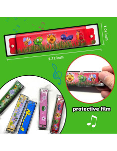 20 Armónicas para Niños Wholelovein - Juguetes Musicales Coloridos 2