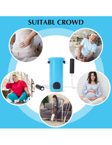 Ayuda para Ponerse Calcetines NewGra Azul 10 cm Ancha