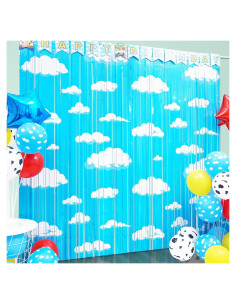 Cortinas de Flecos de Aluminio Simaya 2PACK Cumpleaños