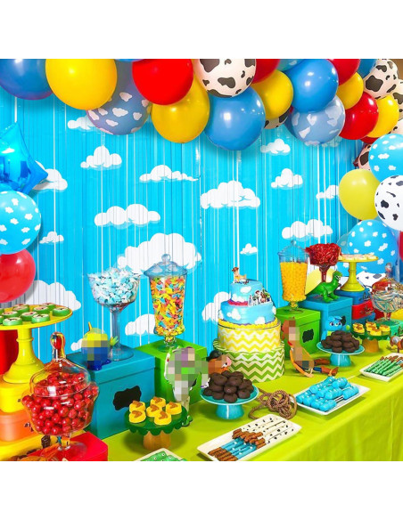 Cortinas de Flecos de Aluminio Simaya 2PACK Cumpleaños