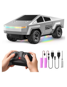 Coche de Control Remoto Hometall 2423 Camión RC 1/24 Plata