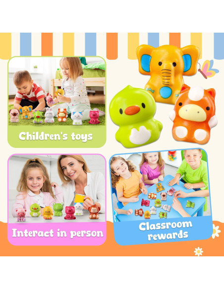 12 Juguetes Antiestrés Squishies de Animales Bravobeauty