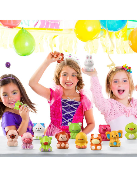 12 Juguetes Antiestrés Squishies de Animales Bravobeauty