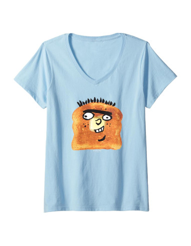 Camiseta de Cuello en V Ed Tostada Cartoon Network