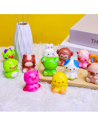 12 Juguetes Antiestrés Squishies de Animales Bravobeauty