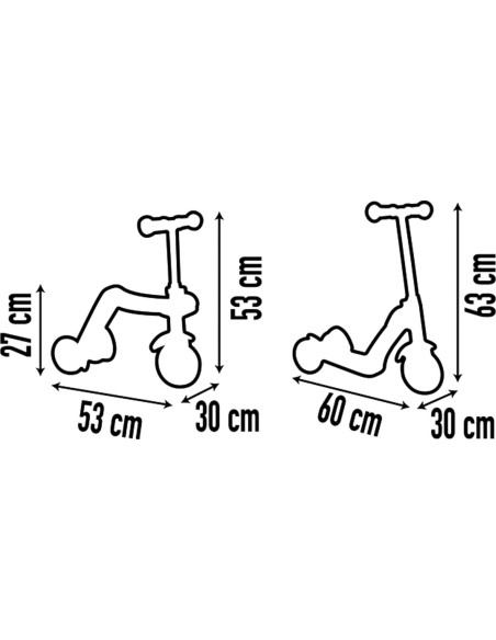 Scooter Triciclo Smoby Switch 2 en 1 para Niños 18 Meses a 3 Años Scooter Triciclo Smoby Switch 2 en 1 para Niños 18 Meses a 3 Años