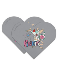 Marcadores de Piel Sintética Corazón Pinky y el Cerebro - Set de 2